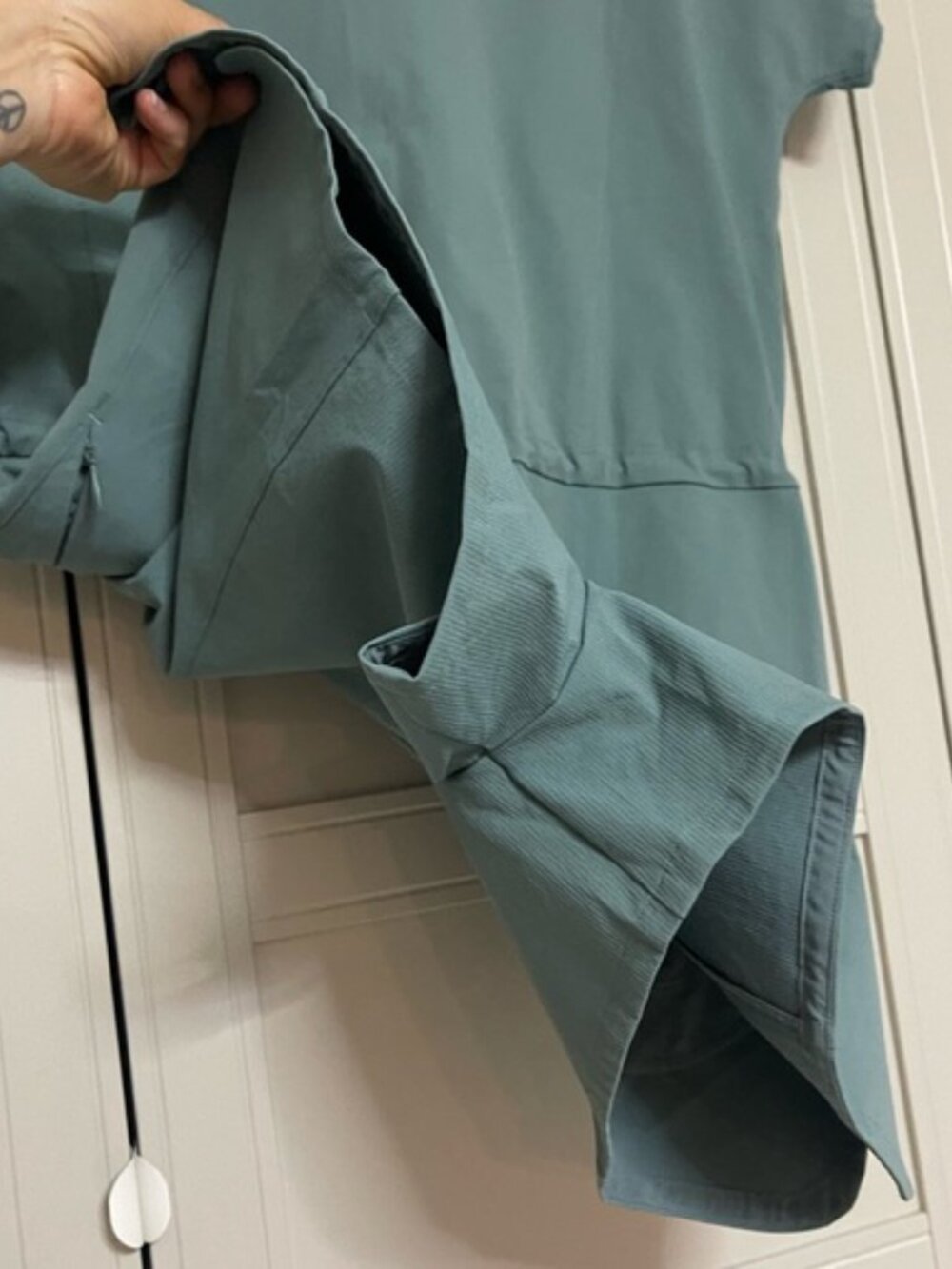 NWT Lululemon Stretch Rib Pocketed Romper in Tidewater Teal - Picture 9 of 9